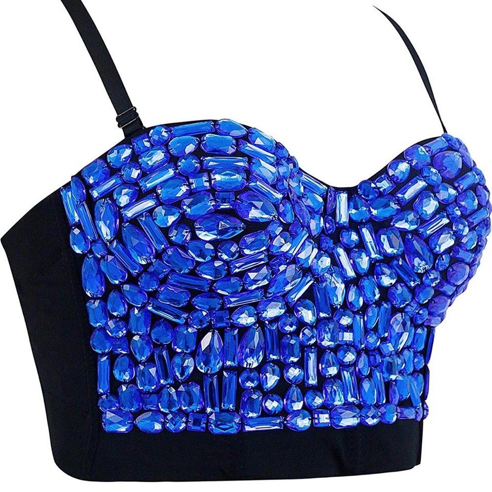Rhinestone Crop Top